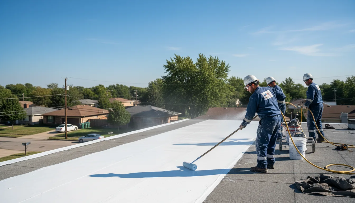Commercial roof coating in Verdugo City, CA near me